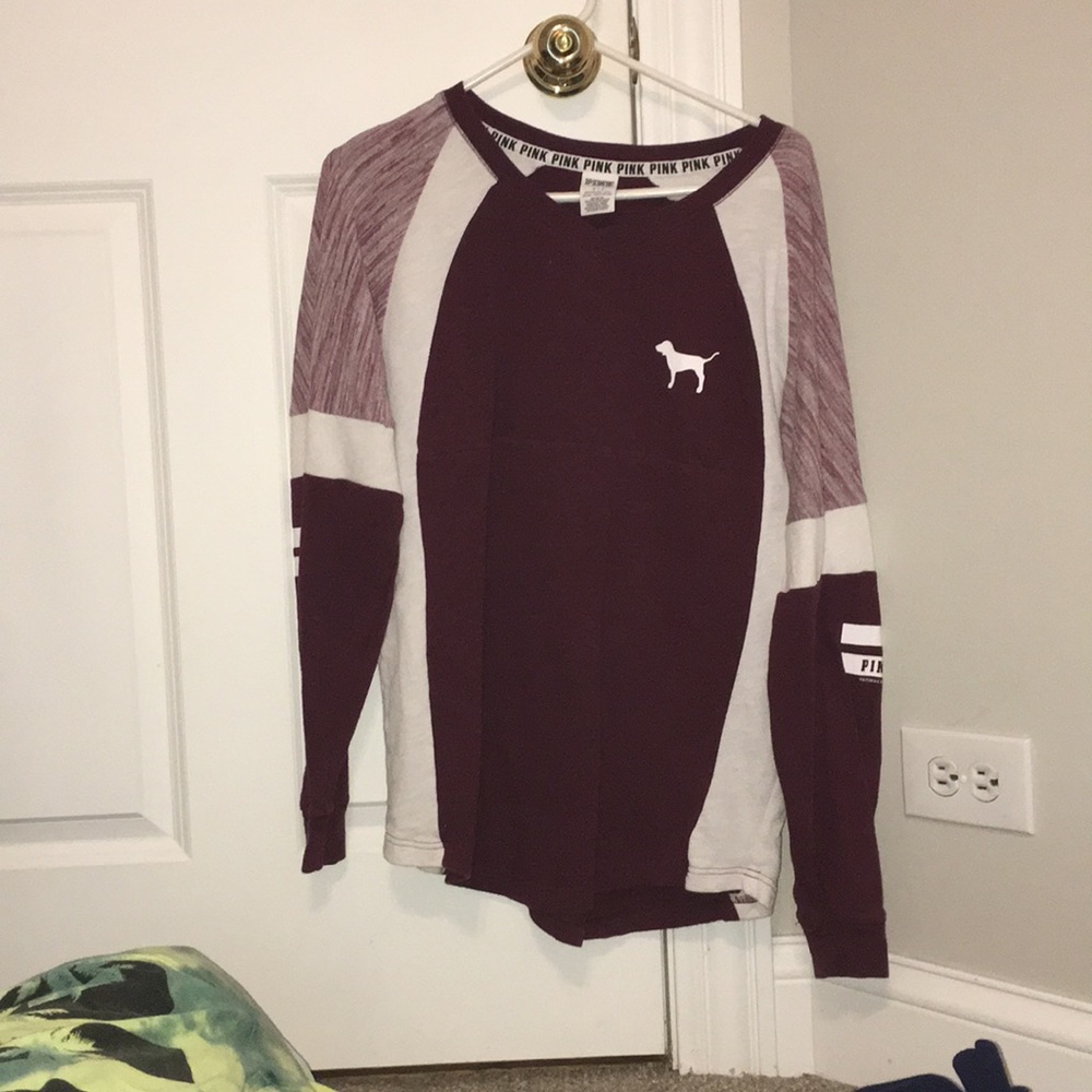 Maroon crew neck